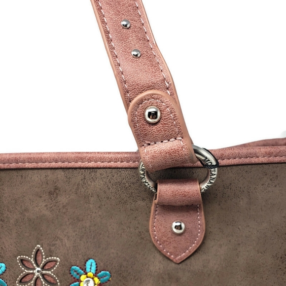 Montana West Sugar Skull Collection Concealed Carry Tote Bag - Picture 2 of 7